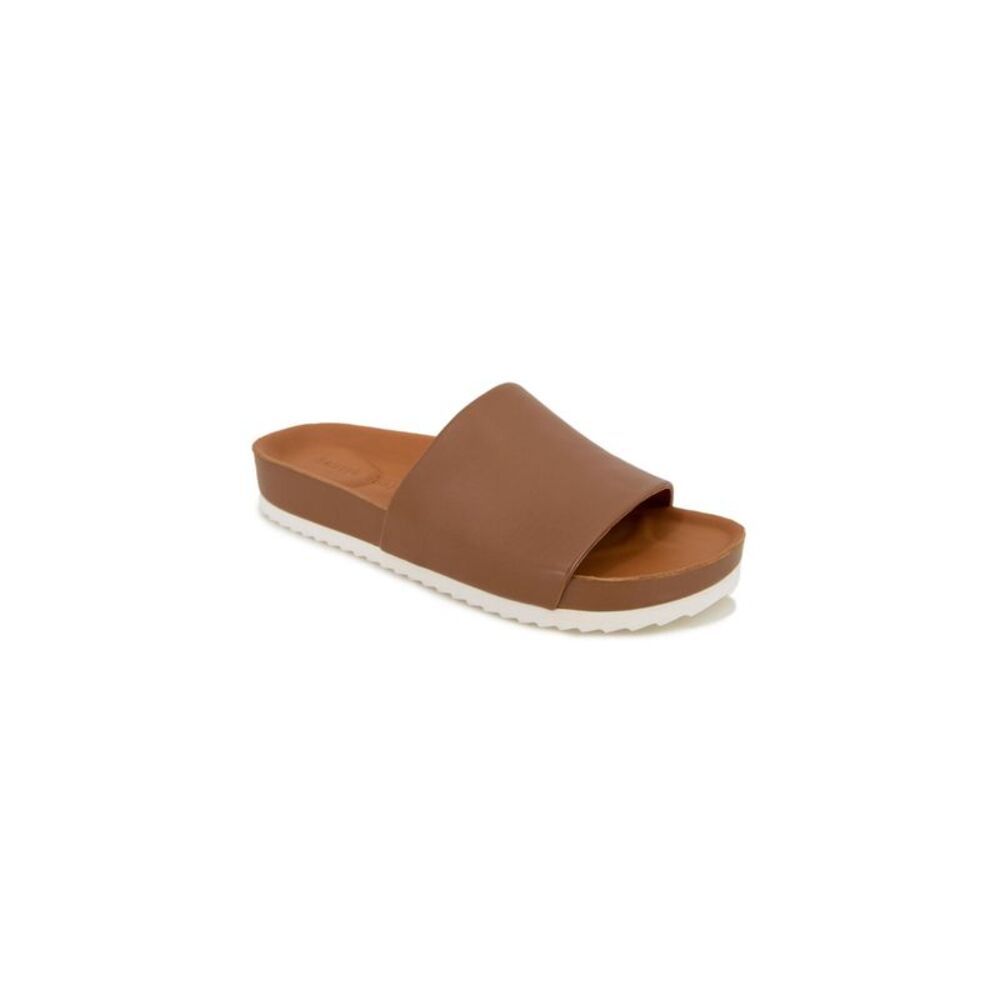 GENTLE SOULS KENNETH COLE Mens Brown Montauk Platform Slide Sandals Shoes 10